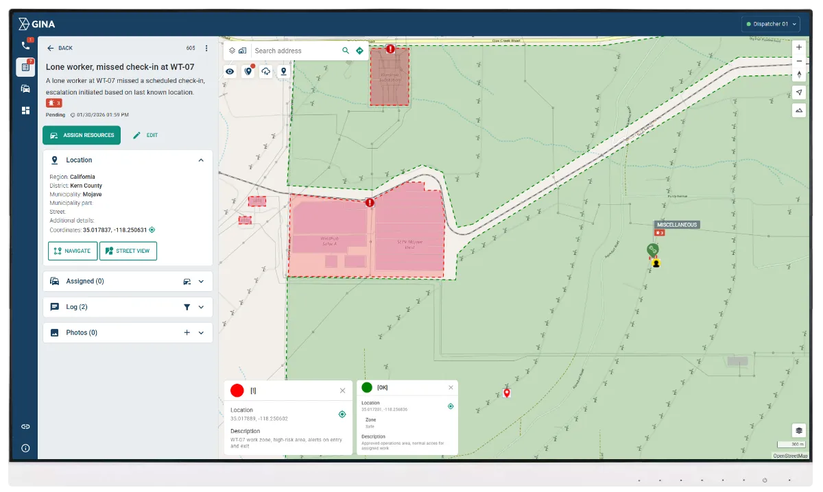 Geofencing with automated alerts
