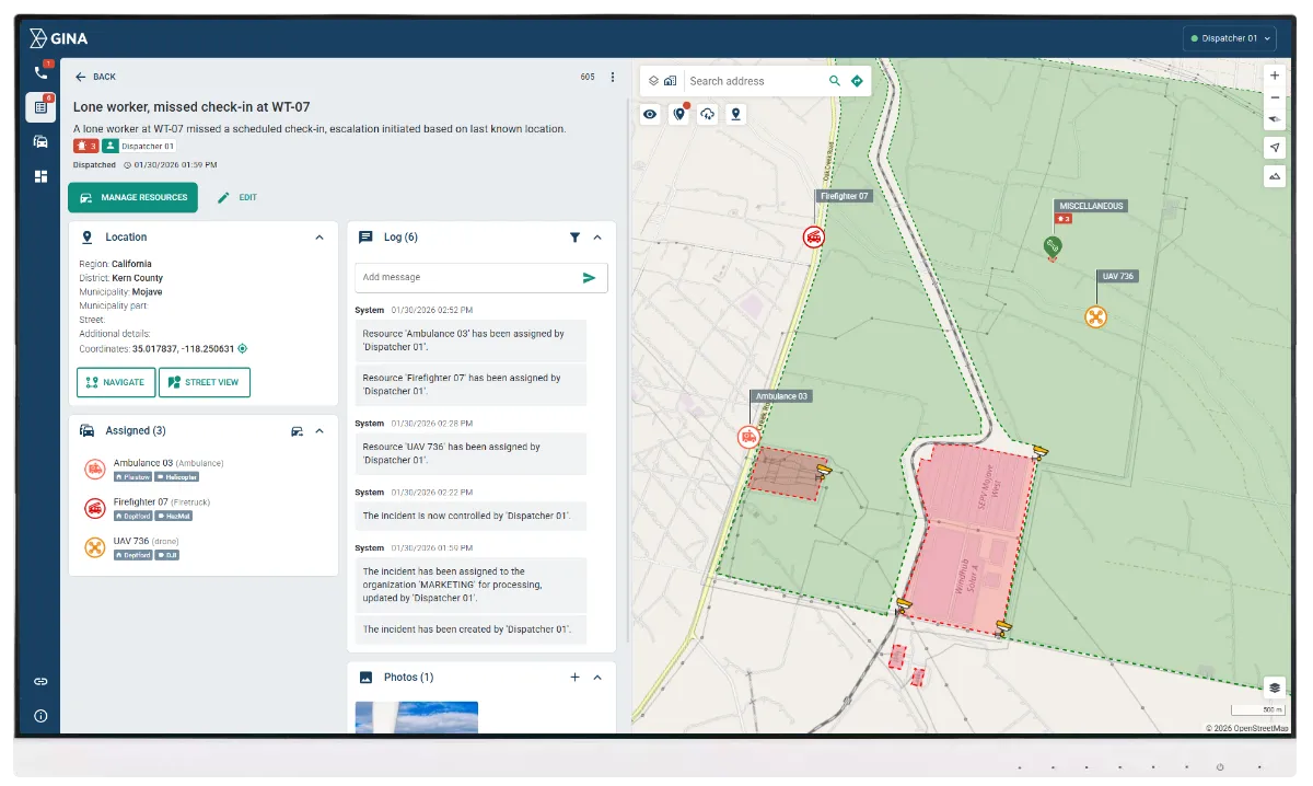 Task management with check-ins