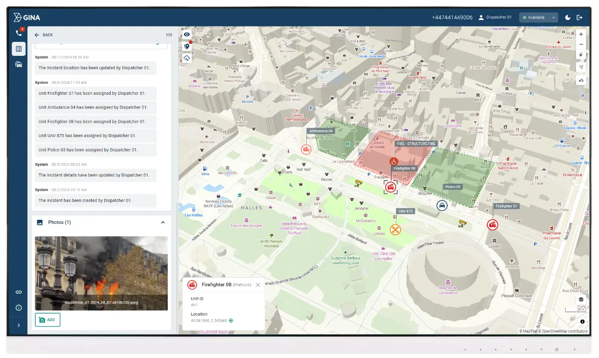 Live tracking and zone management